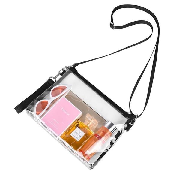 Bagenius Handbags - NEW Clear Purse Stadium Approved Clear Bag Removable Straps